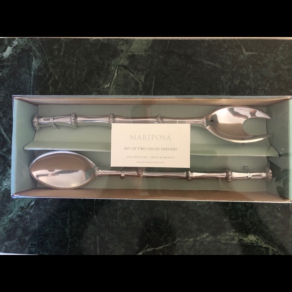 Mariposa Bamboo salad serving set - Picture 1 of 3